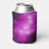 Roze Geometrisch: Abstracte vierkante achtergrond. Blikjeskoeler (Blikje Achterkant)