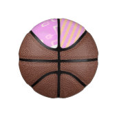 Roze geometrisch basketbal (Rechts)