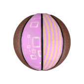 Roze geometrisch basketbal (Verticaal)