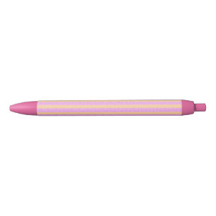 Roze geometrisch blauwe inkt pen