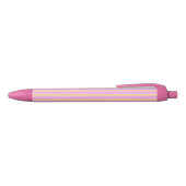 Roze geometrisch blauwe inkt pen (Bovenkant)