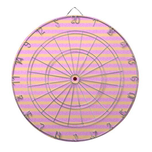 Roze geometrisch dartbord (Voorkant)