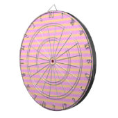 Roze geometrisch dartbord (Voorkant Rechts)