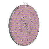 Roze geometrisch dartbord (Voorkant Links)