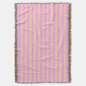 Roze geometrisch  deken (Voorkant Verticaal)