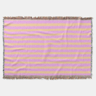 Roze geometrisch  deken