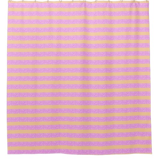 Roze geometrisch douchegordijn (Voorkant)