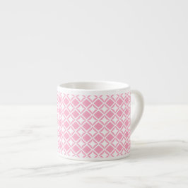 Roze geometrisch espresso kop