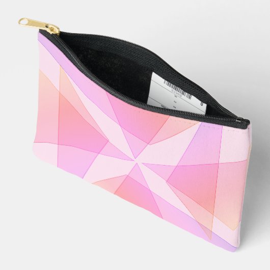 Roze geometrisch etui (Open)