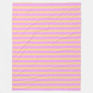 Roze geometrisch fleece deken
