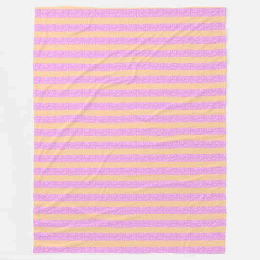 Roze geometrisch  fleece deken (Voorkant)