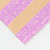 Roze geometrisch  fleece deken (Hoek)