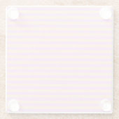 Roze geometrisch glazen onderzetter (Achterkant)
