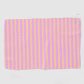 Roze geometrisch  golfhanddoek (Horizontaal)