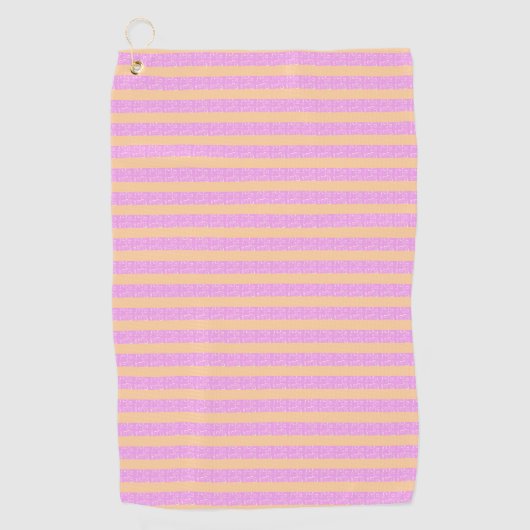 Roze geometrisch  golfhanddoek (Voorkant)
