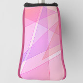 Roze geometrisch golfheadcover (Draai 90)