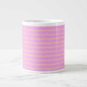 Roze geometrisch  grote koffiekop