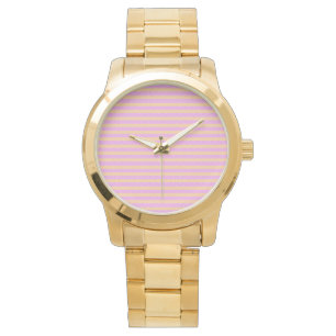 Roze geometrisch  horloge