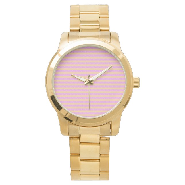 Roze geometrisch  horloge (Voorkant)