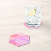 Roze geometrisch kartonnen onderzetters (Insitu)