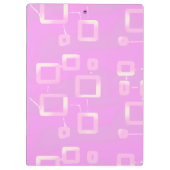 Roze geometrisch  klembord (Achterkant)