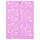 Roze geometrisch klembord (Achterkant)