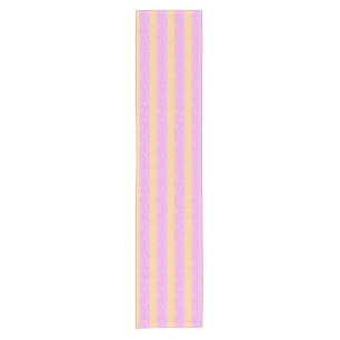 Roze geometrisch  korte tafelloper