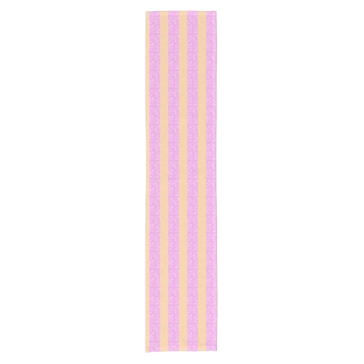 Roze geometrisch  korte tafelloper (Voorkant)