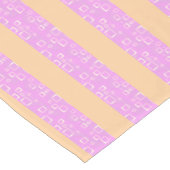 Roze geometrisch  korte tafelloper (Hoek)