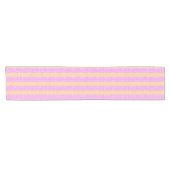 Roze geometrisch  korte tafelloper (Horizontaal)
