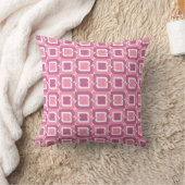 Roze Geometrisch Kussen (Deken)