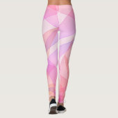 Roze geometrisch leggings (Achterkant)