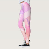 Roze geometrisch leggings (Links)