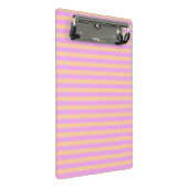 Roze geometrisch mini klembord (Schuin)