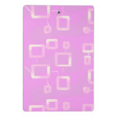 Roze geometrisch mini klembord (Achterkant)