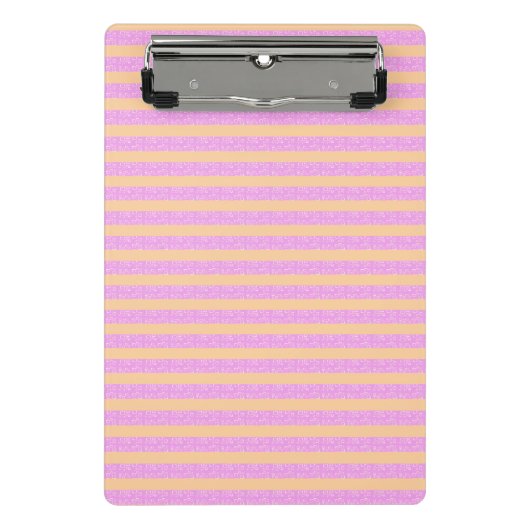 Roze geometrisch mini klembord (Voorkant)