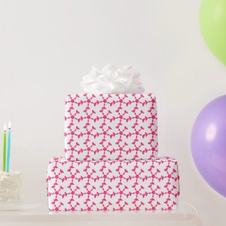 Roze geometrisch naadloos patroon – modern abstrac cadeaupapier