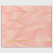 Roze geometrisch ontwerp cadeaupapier (Vlak)