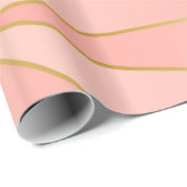 Roze geometrisch ontwerp cadeaupapier (Rol Hoek)