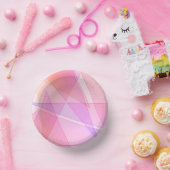 Roze geometrisch papieren kommen (Feest)