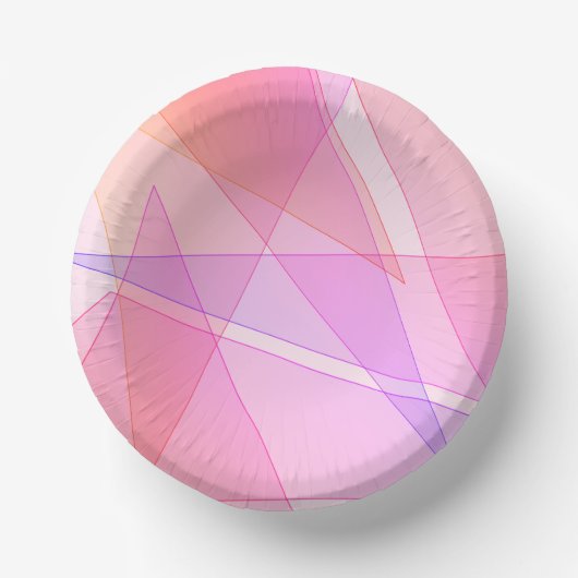 Roze geometrisch papieren kommen (Voorkant)