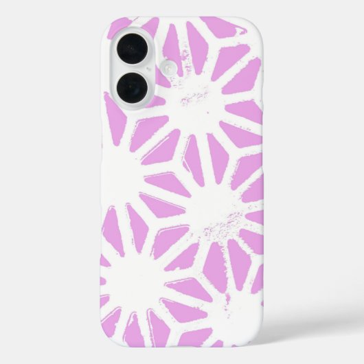 Roze geometrisch patroon Case-Mate iPhone case (Achterkant)