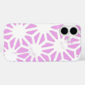 Roze geometrisch patroon Case-Mate iPhone case (Achterkant (horizontaal))
