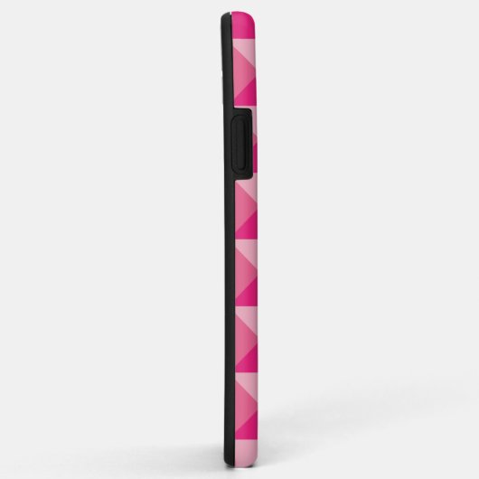 Roze geometrisch patroon Case-Mate iPhone case (Achterkant/rechts)