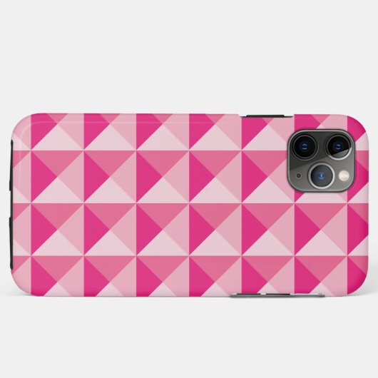 Roze geometrisch patroon Case-Mate iPhone case (Achterkant (horizontaal))