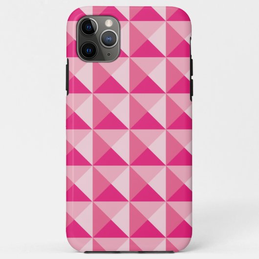Roze geometrisch patroon Case-Mate iPhone case (Achterkant)