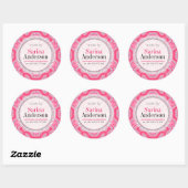 Roze geometrisch patroon gemaakt door Stickers van (Vel)