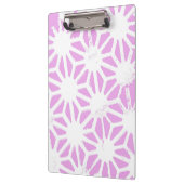 Roze geometrisch patroon klembord (Links)