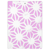 Roze geometrisch patroon klembord (Achterkant)