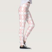 Roze geometrisch patroon leggings (Rechts)